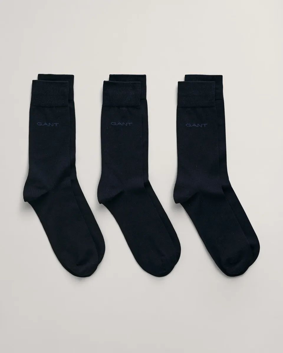 

Базовые носки Gant "МЕРСЕРИЗОВАННЫЕ ХЛОПКОВЫЕ НОСКИ 3-PACK" (3 пары), цвет морской волны