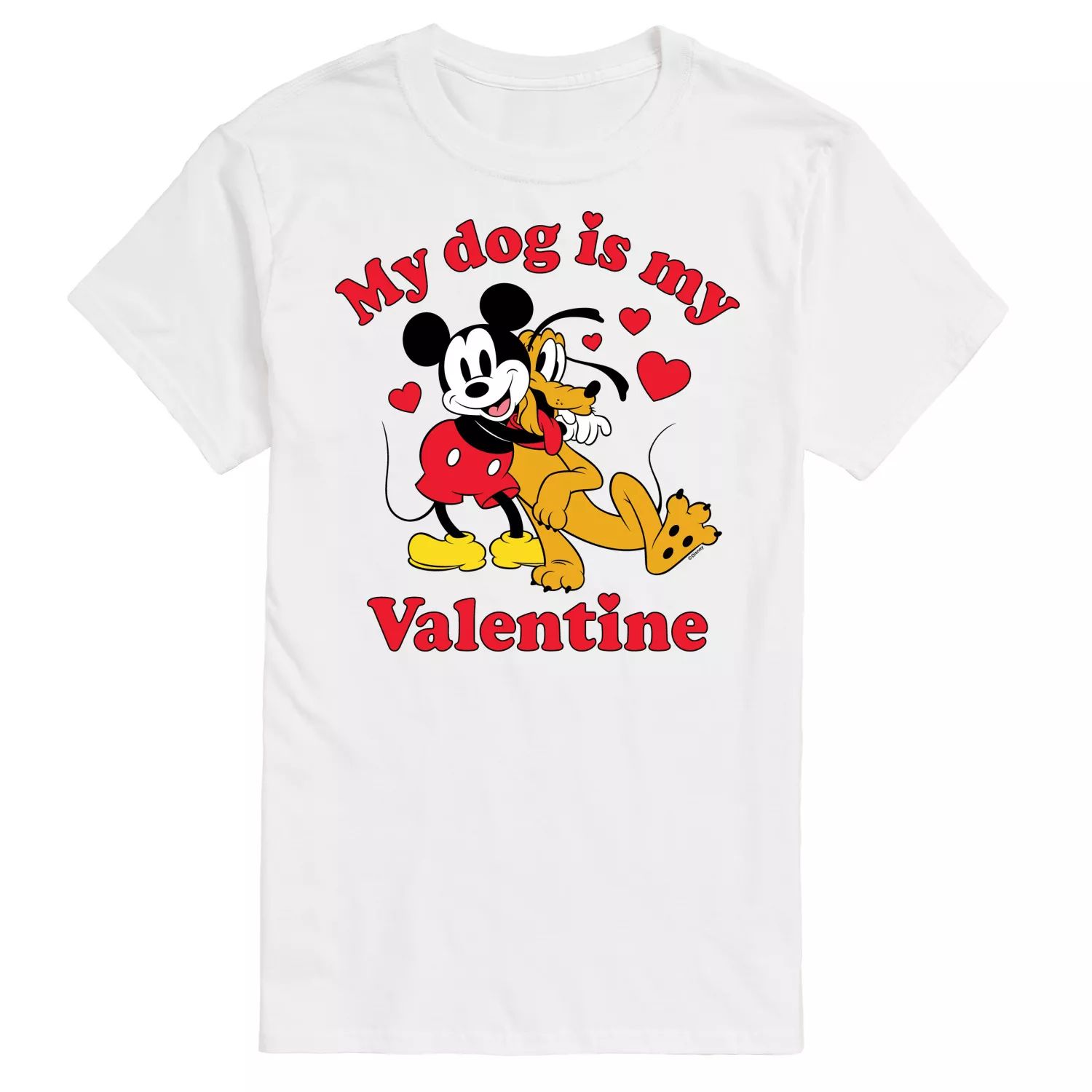 

Мужская футболка Disney's Dog Is My Valentine с рисунком Licensed Character