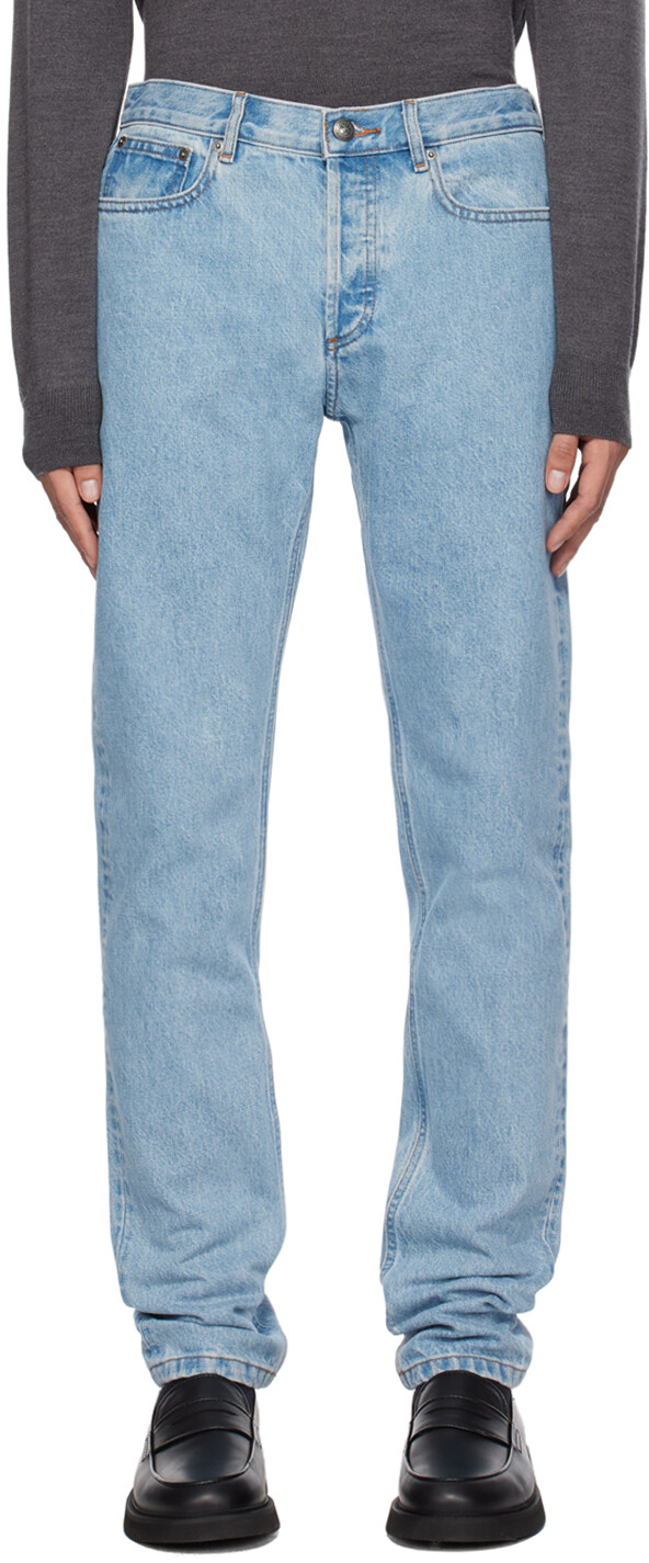 

Синие джинсы Petit New Standard A.P.C., светло-голубой