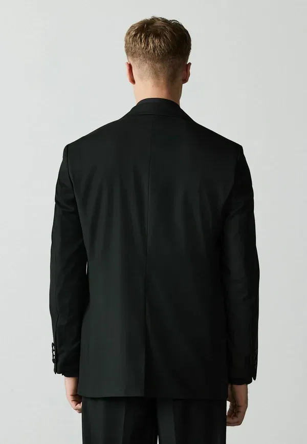 Пиджак Next Regular fit loose fit tuxedo suit jacket, черный — фото 3