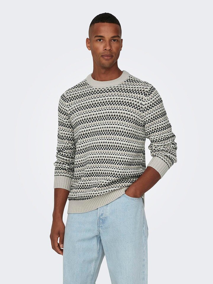 

Пуловер ONLY & SONS Pullover, бежевый