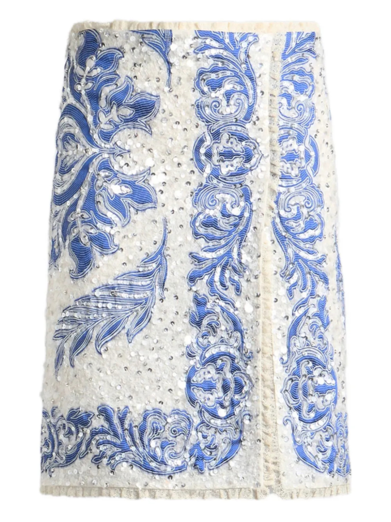 

Юбка ETRO, украшенная пайетками, белый