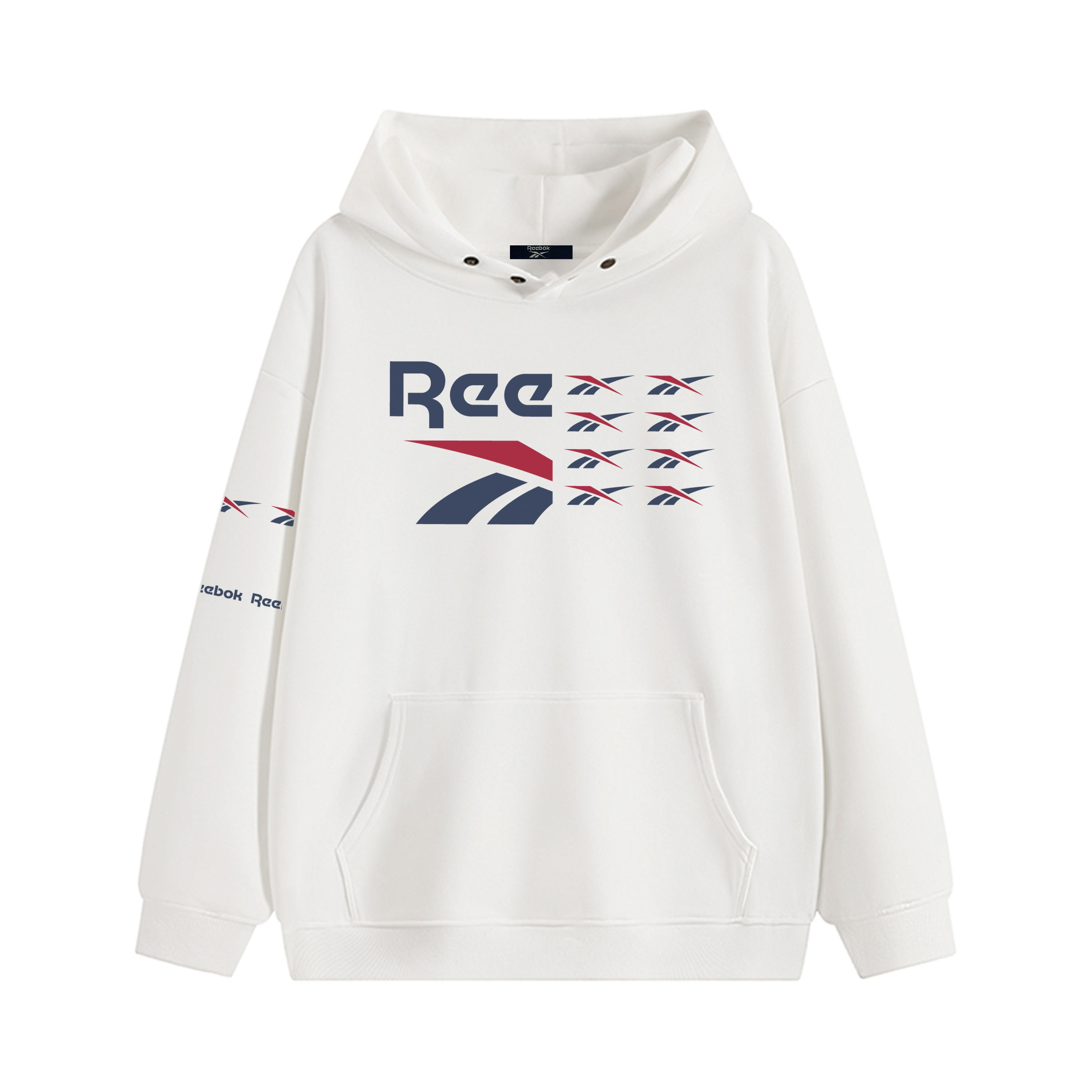 

Толстовка Unisex Hooded Moderate Heavyweight Reebok, белый (fleece-lined)