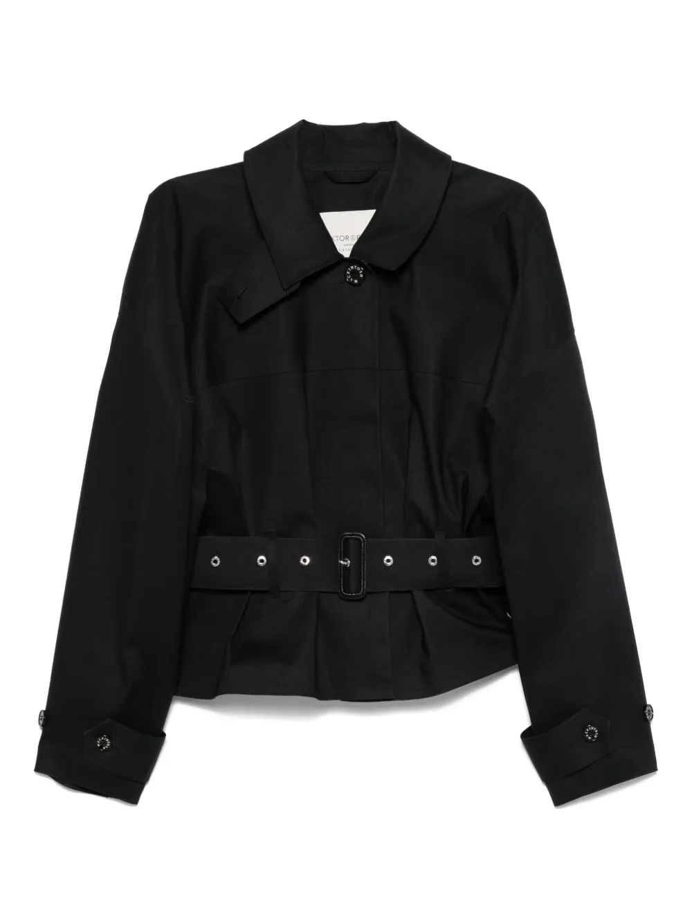 

Плащ с поясом Viktor & Rolf, черный