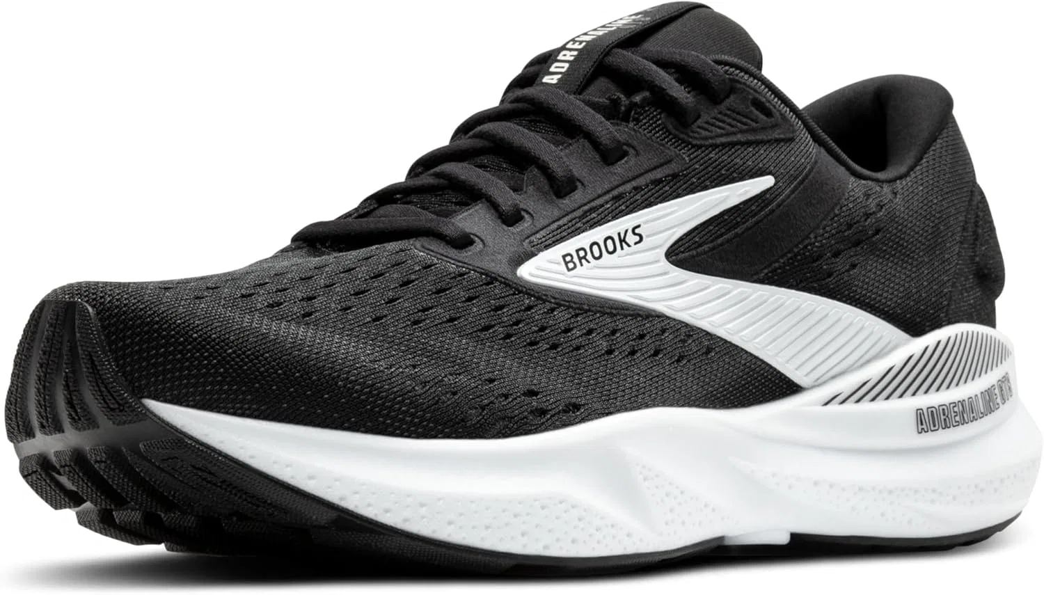 Мужские беговые кроссовки Brooks Adrenaline GTS 24 с поддерживающей подошвой, Black White