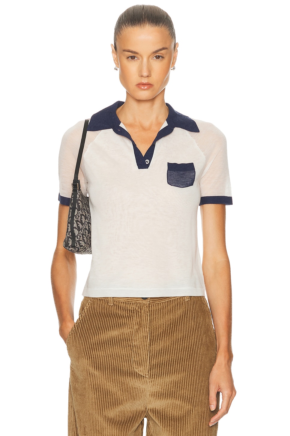 

Kout Transparent Топ Acne Studios, White & Navy