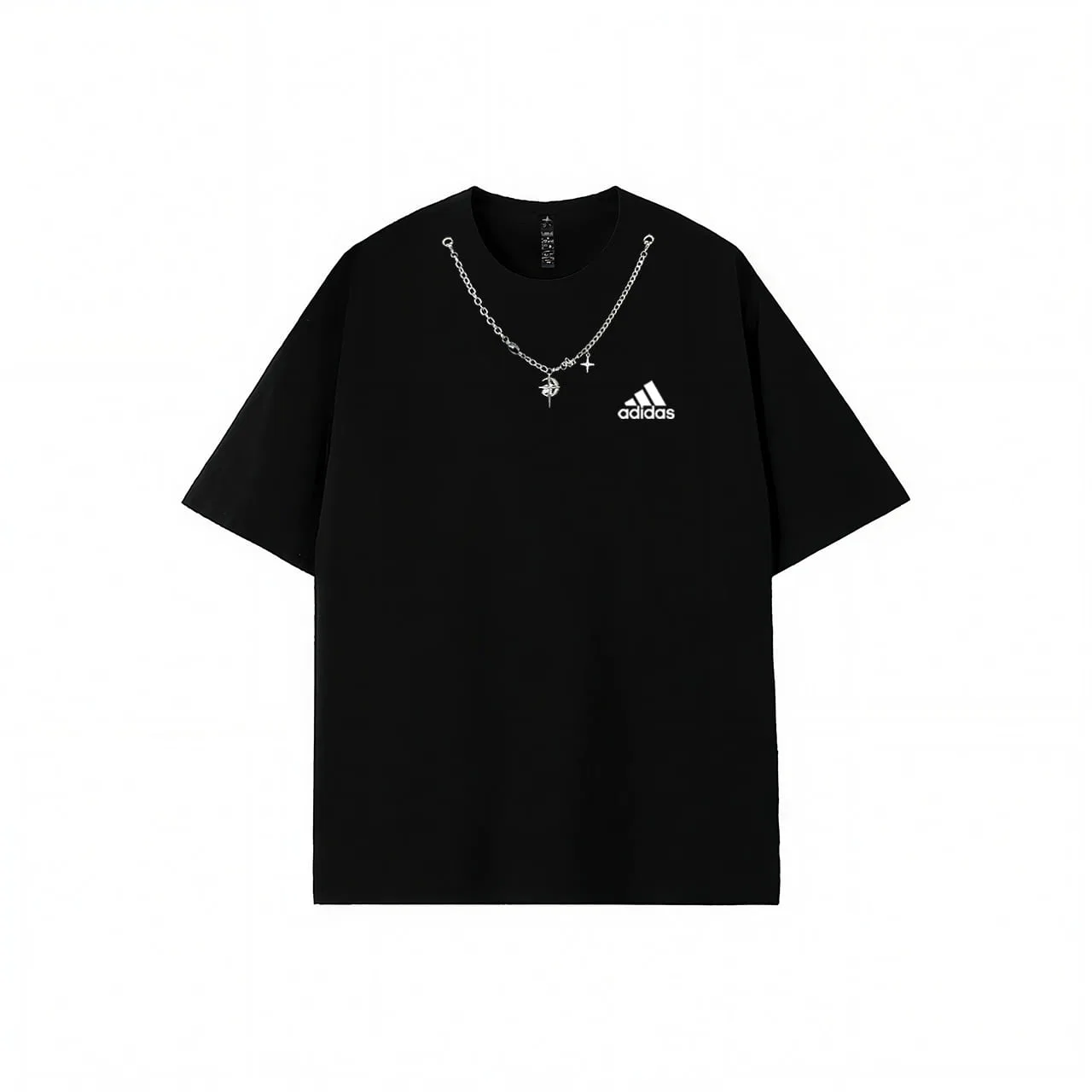 Футболка MUST HAVES unisex черная с круглым вырезом, прямая посадка Adidas, Black