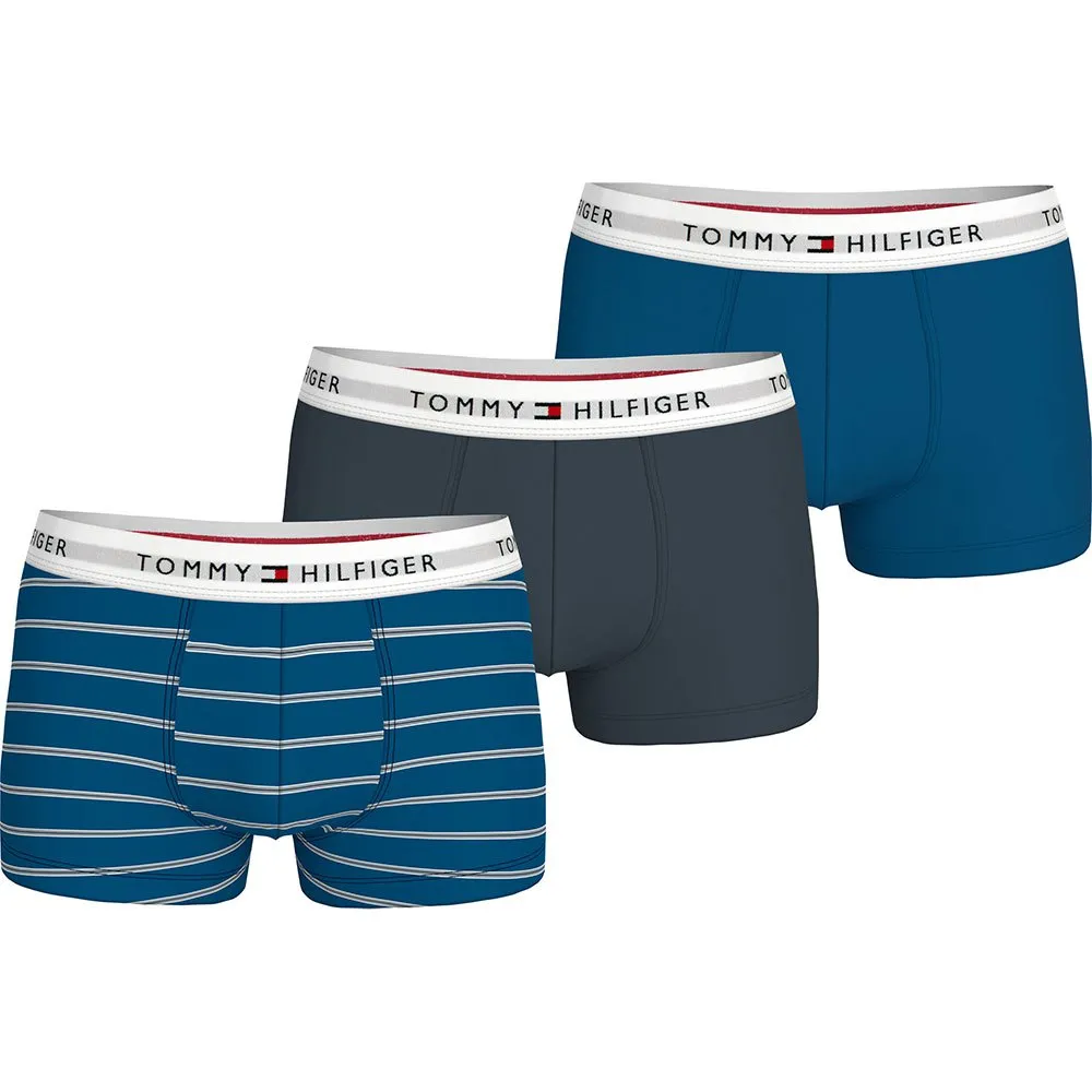 

Трусы-боксеры Tommy Hilfiger Print 3 units, серый/синий