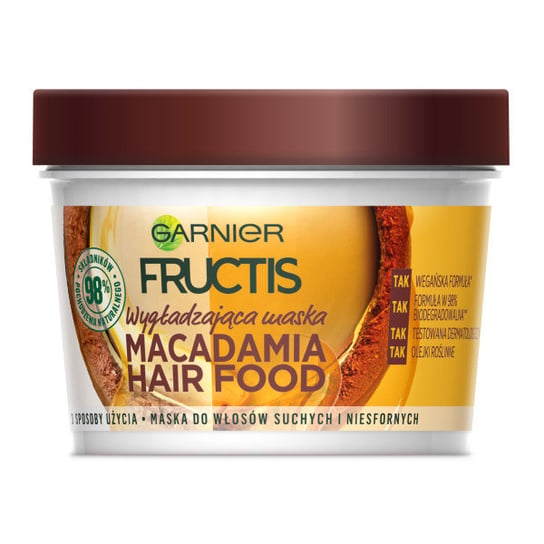 

Маска из макадамии для сухих волос, 390 мл Garnier, Fructis Hair Food