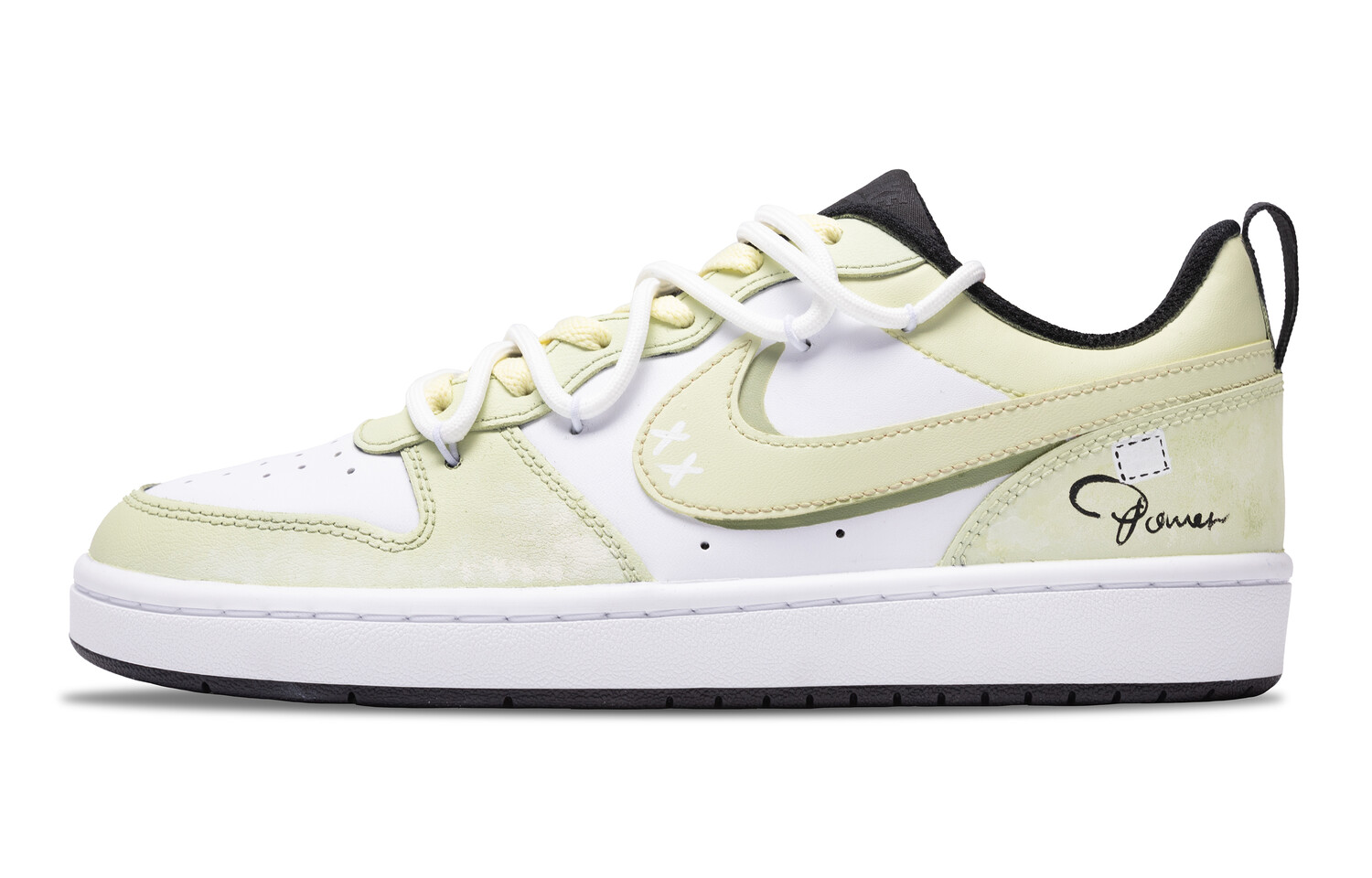 

Кроссовки Nike Court Borough Skateboarding Shoes Women's Low-top Green, белый
