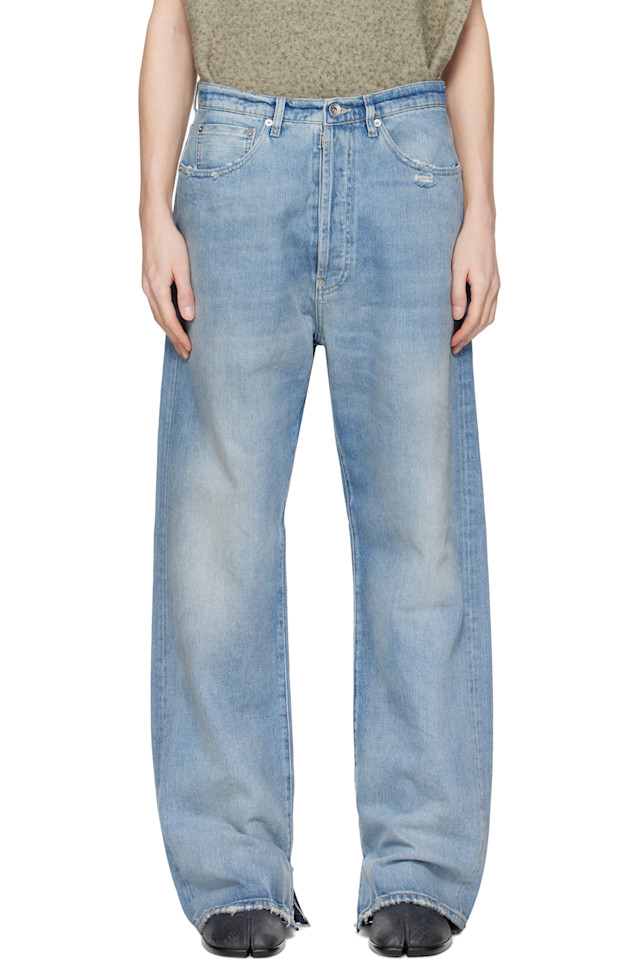 

Джинсы с пряжкой Maison Margiela, синий