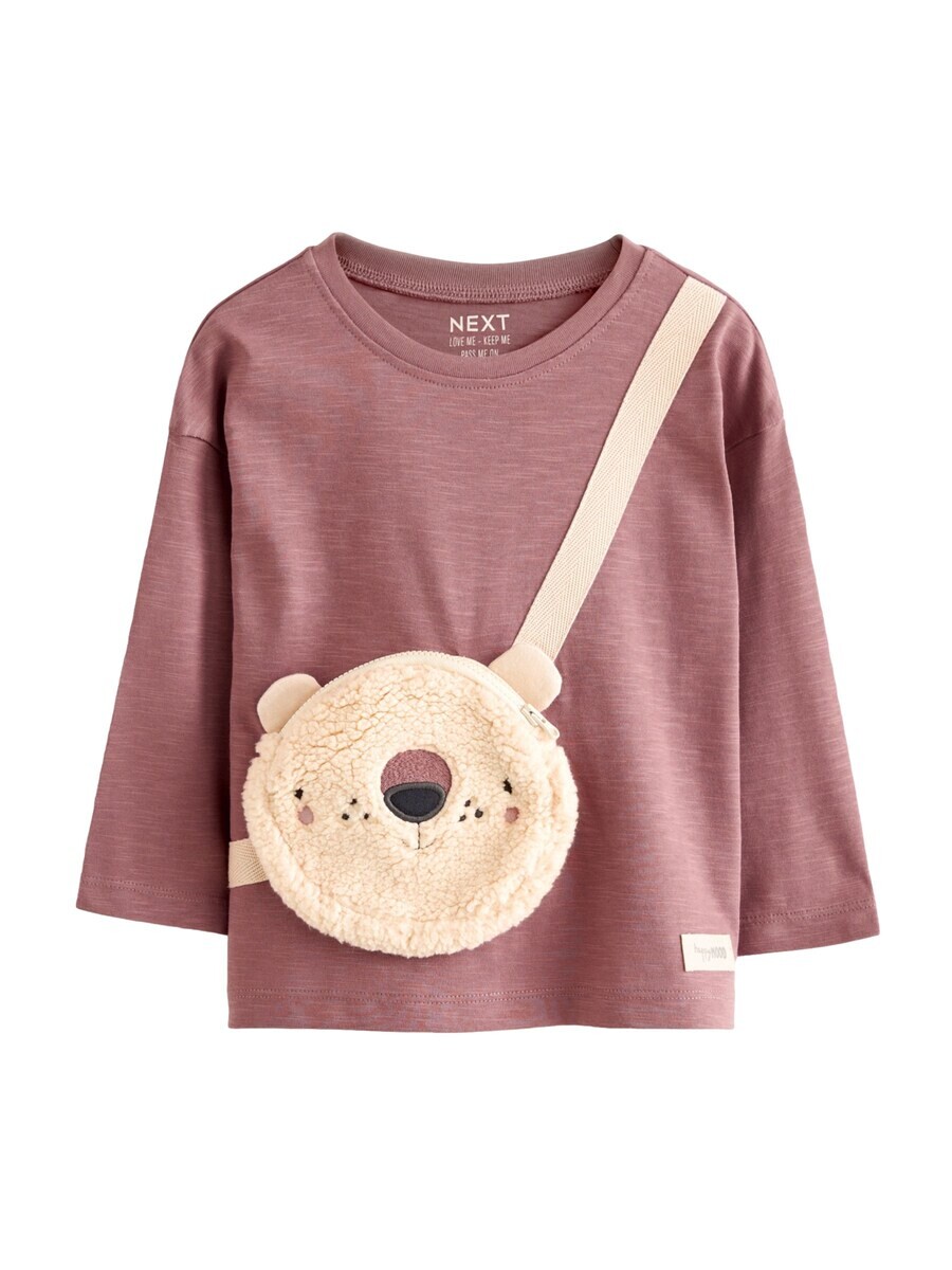 

Лонгслив Next Shirt, цвет dark pink