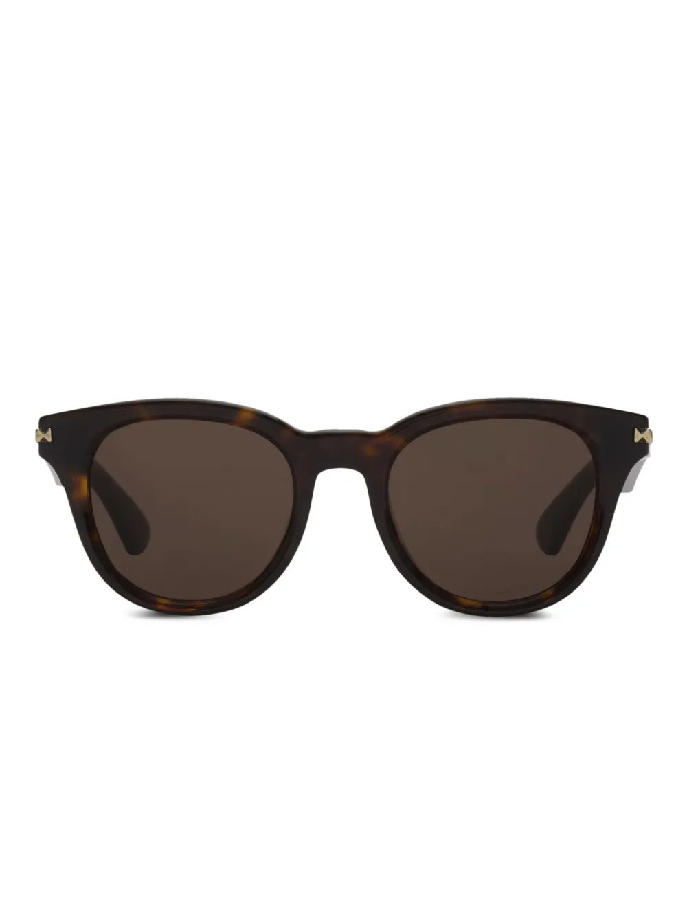 

Солнцезащитные очки Logo Bar Round BURBERRY, коричневый