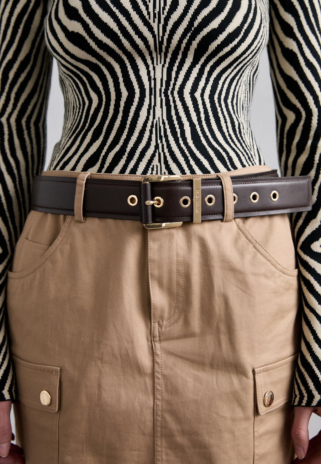 

Пояс BELT MICHAEL Michael Kors, коричневый