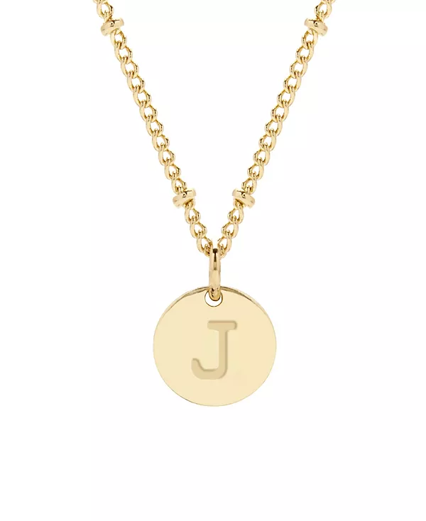 

Подвеска Madeline с инициалом, покрытая 14-каратным золотом Brook & York, gold-j