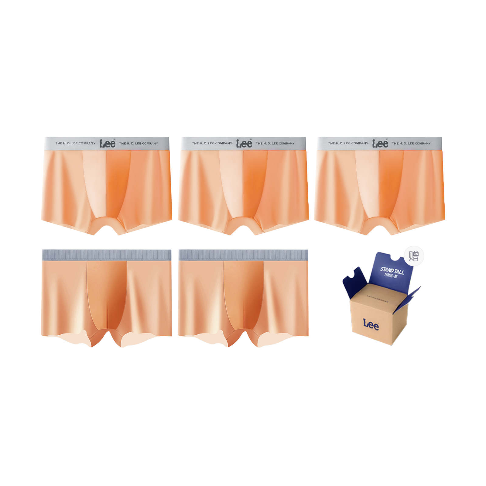 

Lee Подарочный набор мужского белья SS23 Ice Series, 5 пар