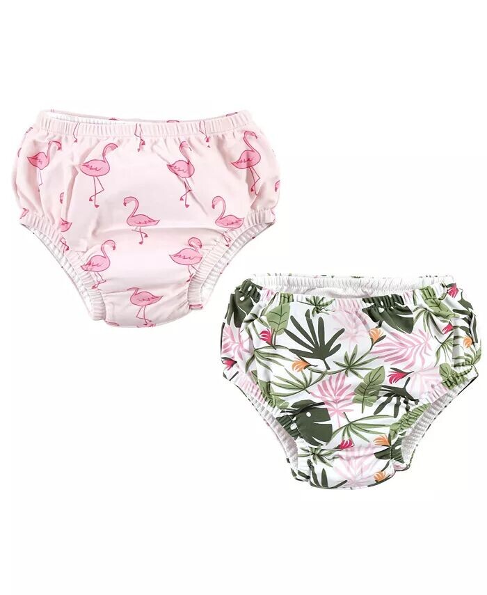 

Подгузники для плавания для маленьких девочек, Flamingo Tropical Hudson Baby, розовый