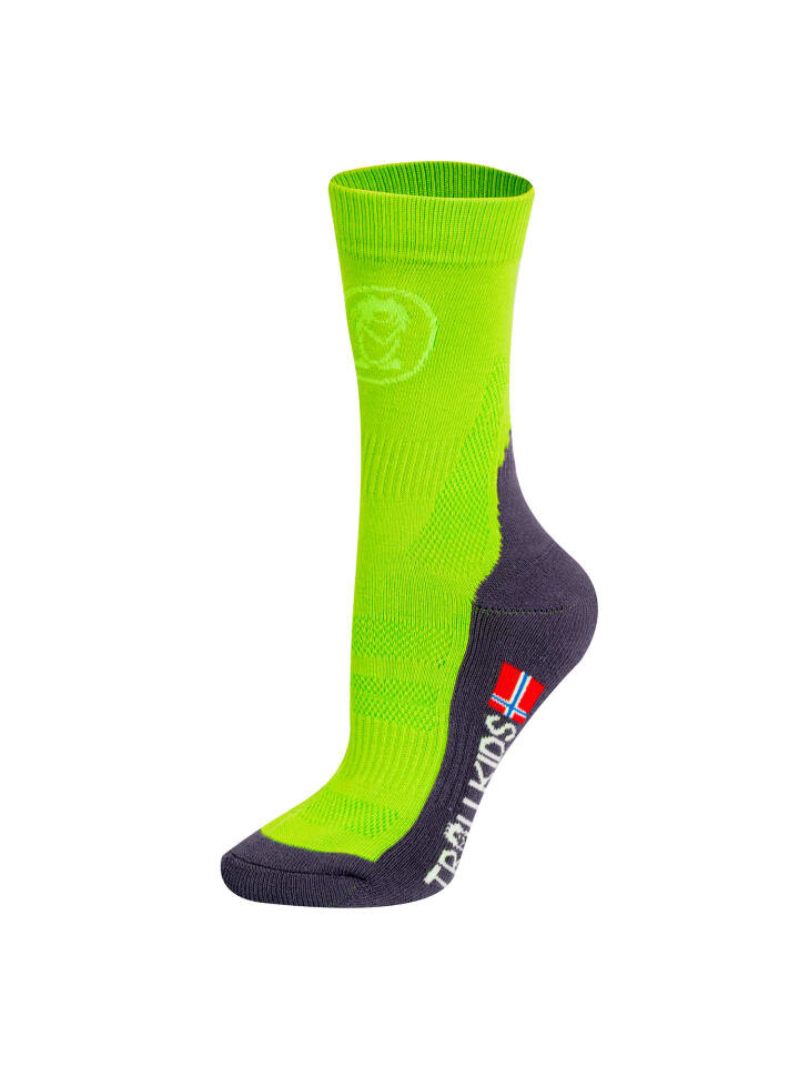 

Носки Trollkids Wandersocken Mid Cut II, цвет lime