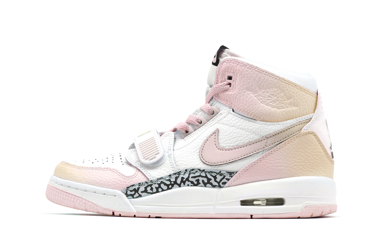 

Кроссовки Jordan Legacy 312 Vintage Basketball Shoes Women's Mid-top Yellow/white/pink, синий/розовый