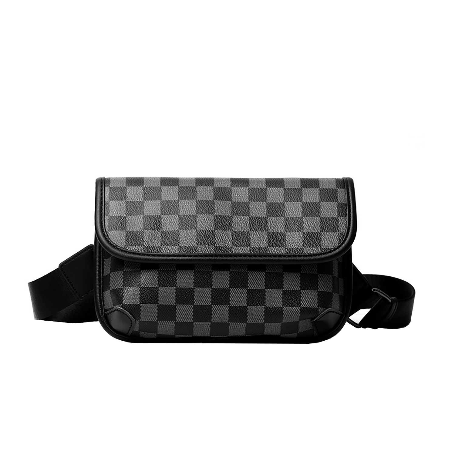 

KONADCT Плечевая сумка унисекс, Black Plaid