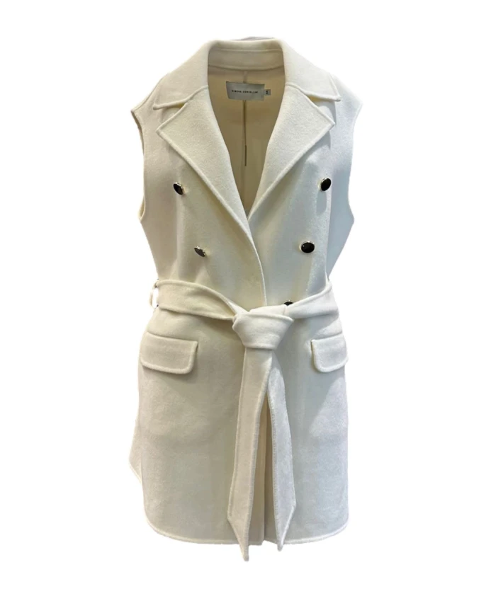 

Белые жилеты a23cpglv0101c Simona Corsellini, белый