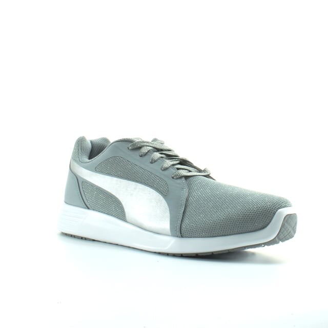 St evo блестящие синтетические женские кроссовки на шнуровке Puma, серый — фото 2