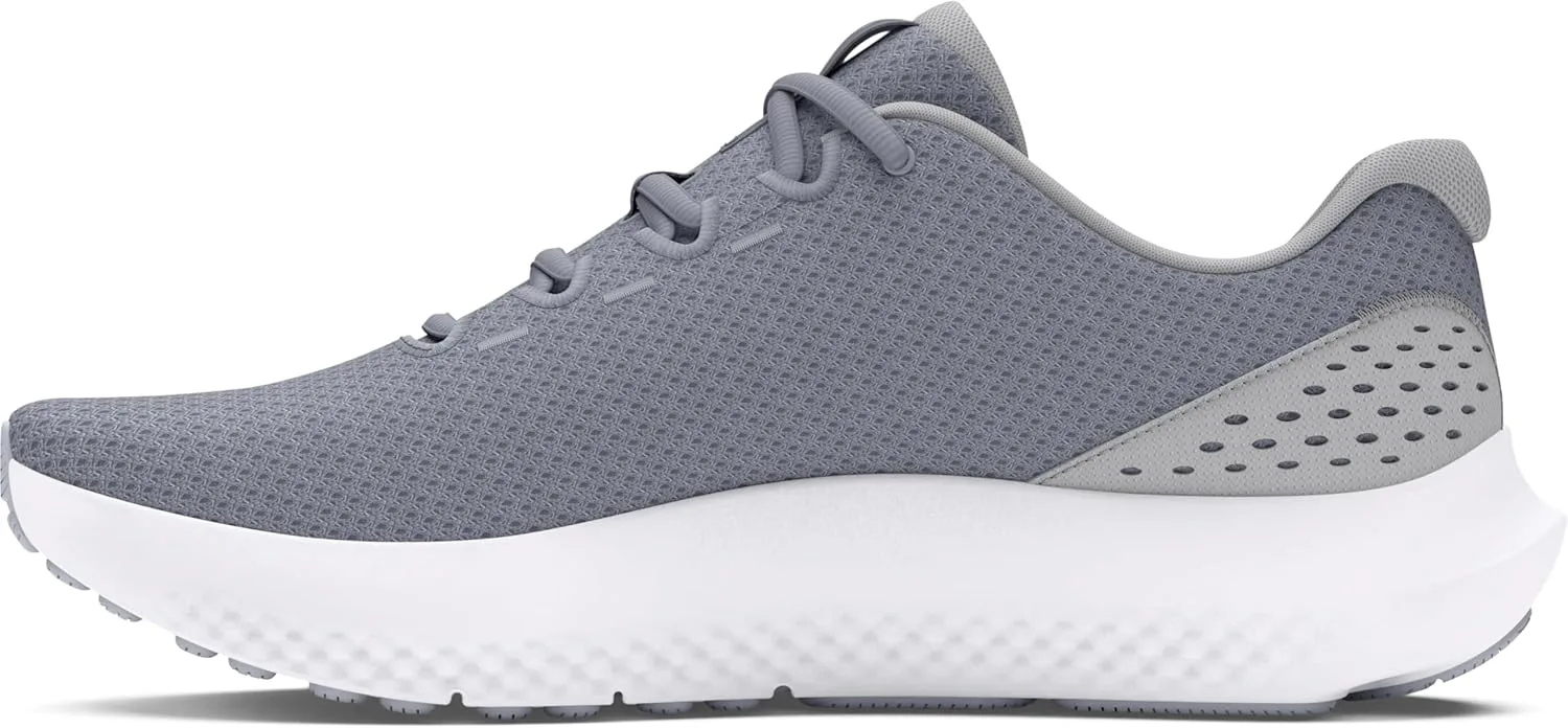 Мужские беговые кроссовки Under Armour UA Charged Surge 4, белый/серый/стальной — фото 2
