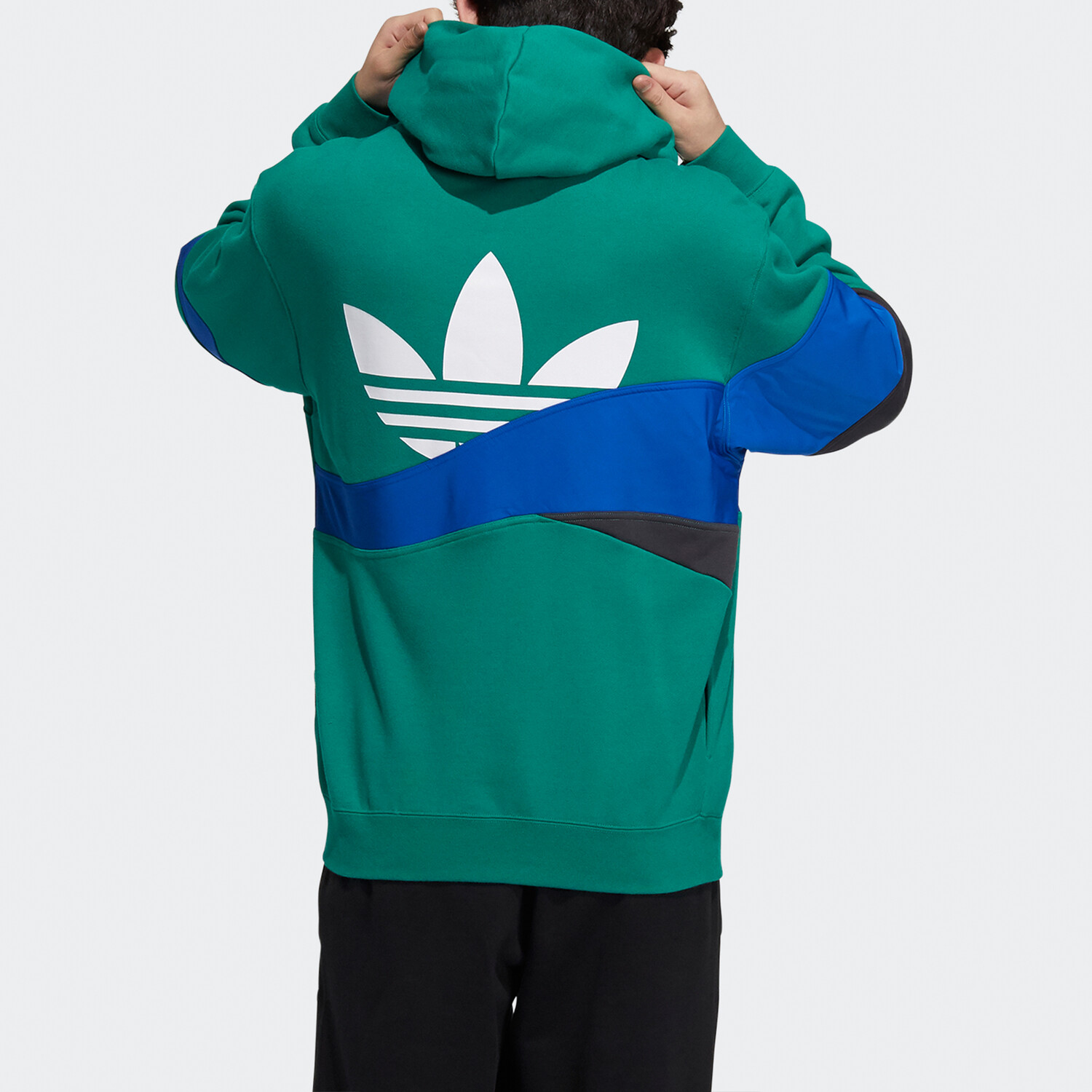 Толстовка мужская зеленая Adidas Originals, зеленый — фото 4
