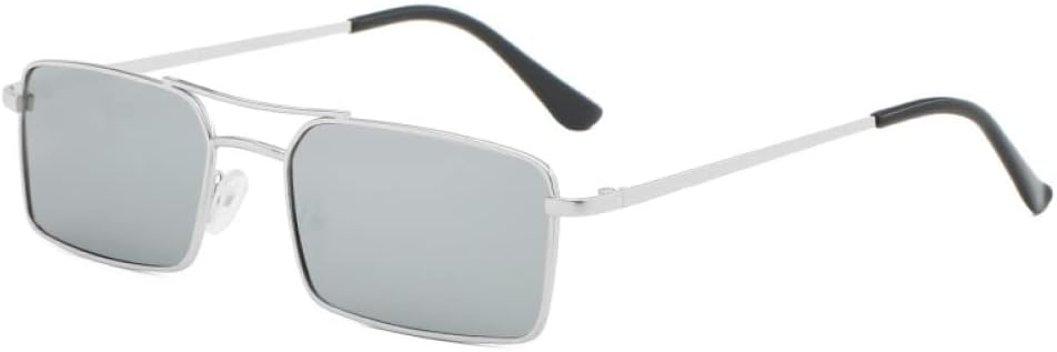 

Ретро солнцезащитные очки для женщин, очки в стиле стимпанк, металлические солнцезащитные очки, винтажные зеркальные очки с защитой от УФ-излучения UV400 generic, Silver Mercury