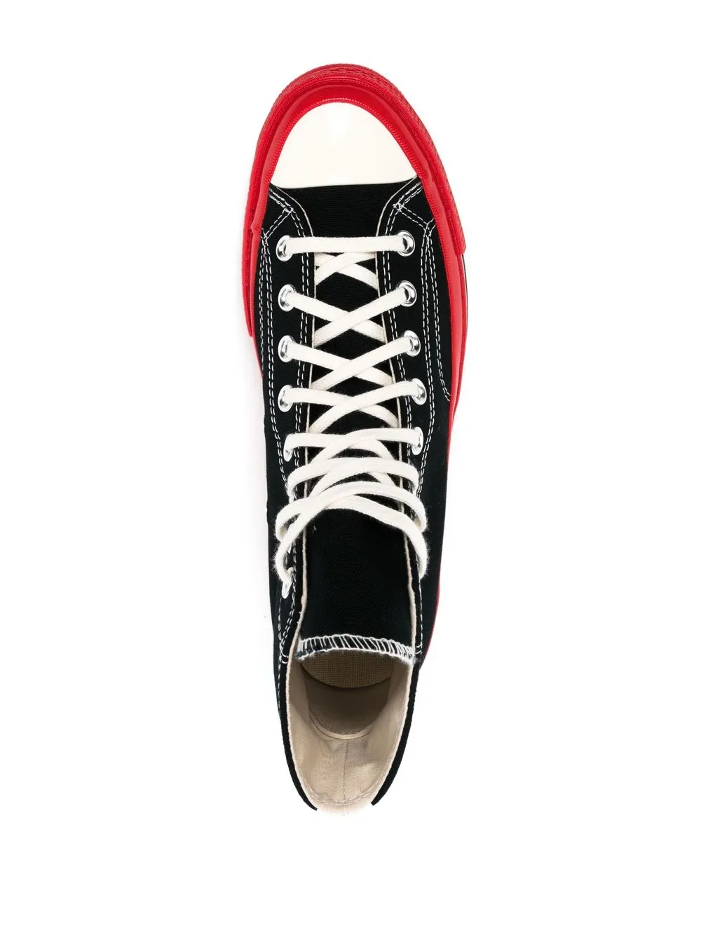 Высокие кеды Chuck 70 Comme Des Garçons Play x Converse, черный — фото 4