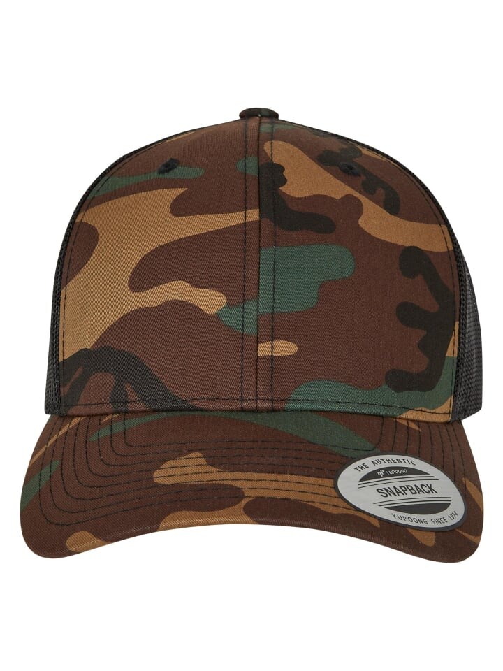 

Бейсболка Flexfit Trucker, цвет camo/black