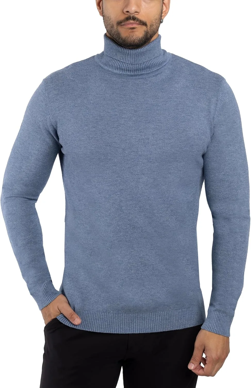 

X RAY мужская водолазка, мягкий slim fit пуловер