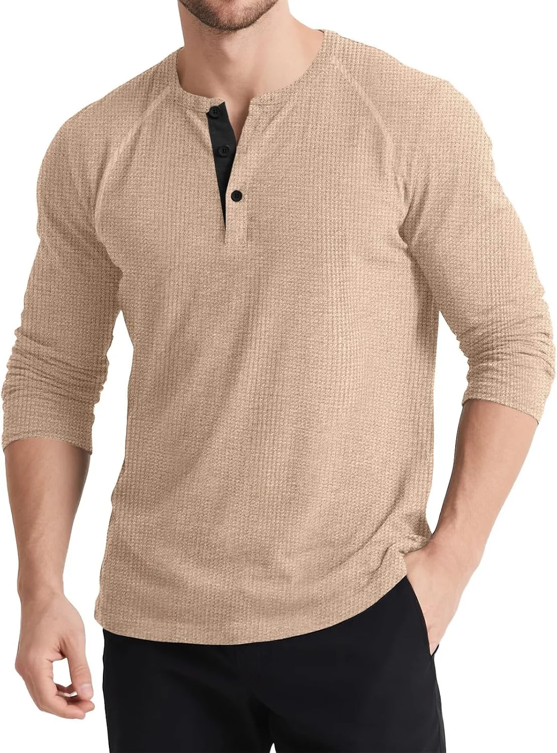 

Мужская футболка с длинным рукавом slim fit hlysgo