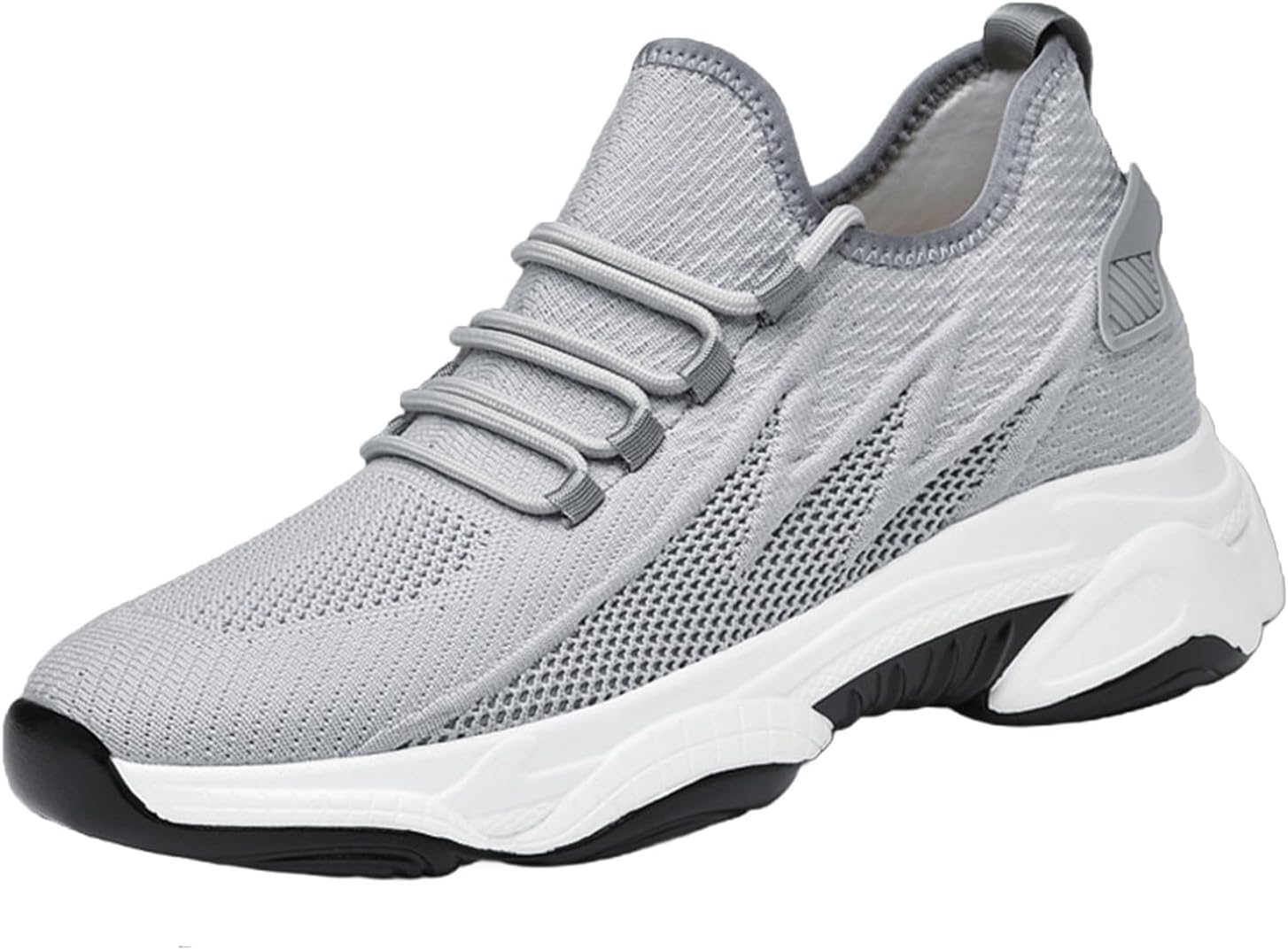 

Мужские туфли с подъемом, кроссовки с скрытым увеличением роста, легкие дышащие сетчатые кроссовки, повседневные спортивные обувь для повышения роста Generic, серый