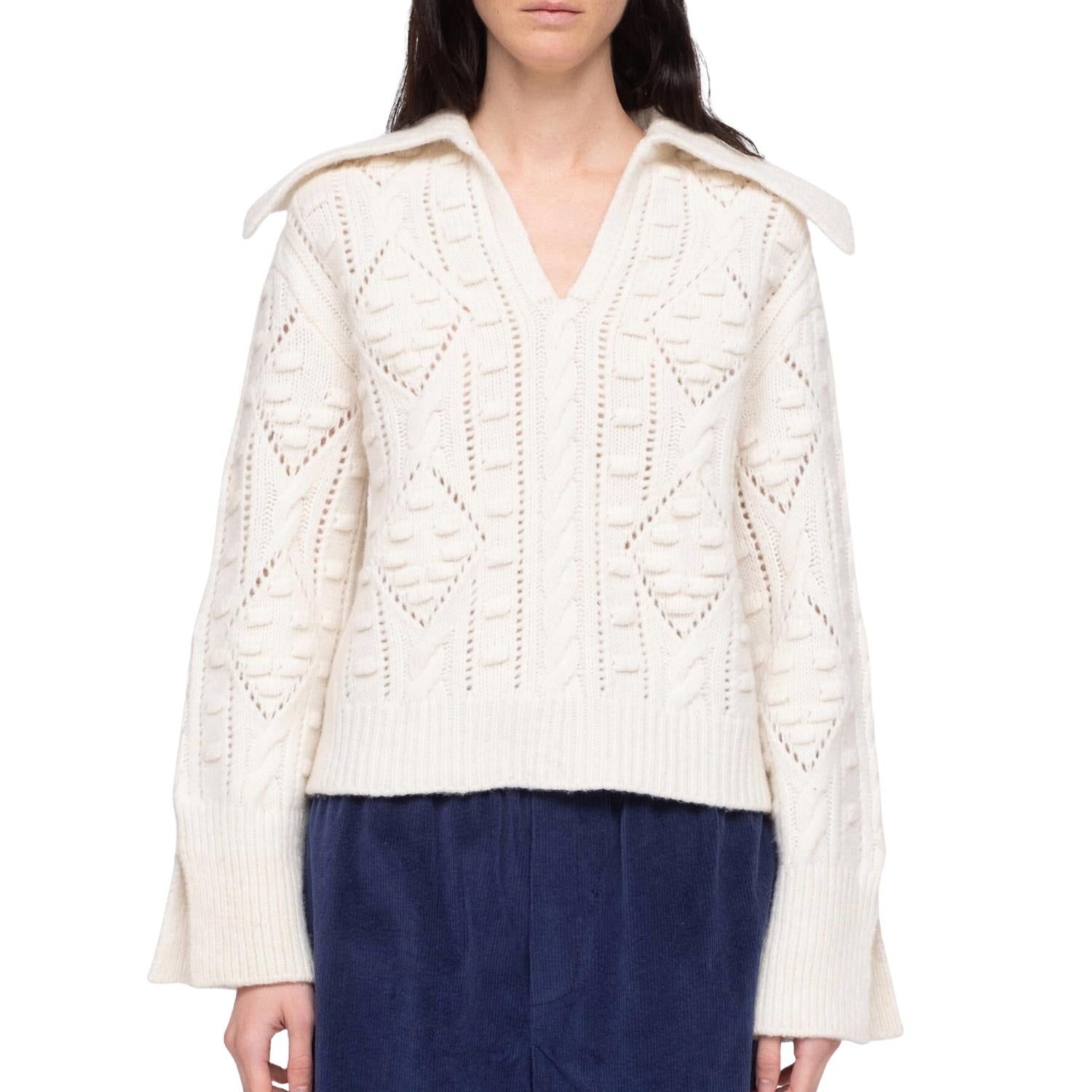 

Свитер Cele с воротником кремового цвета SEA