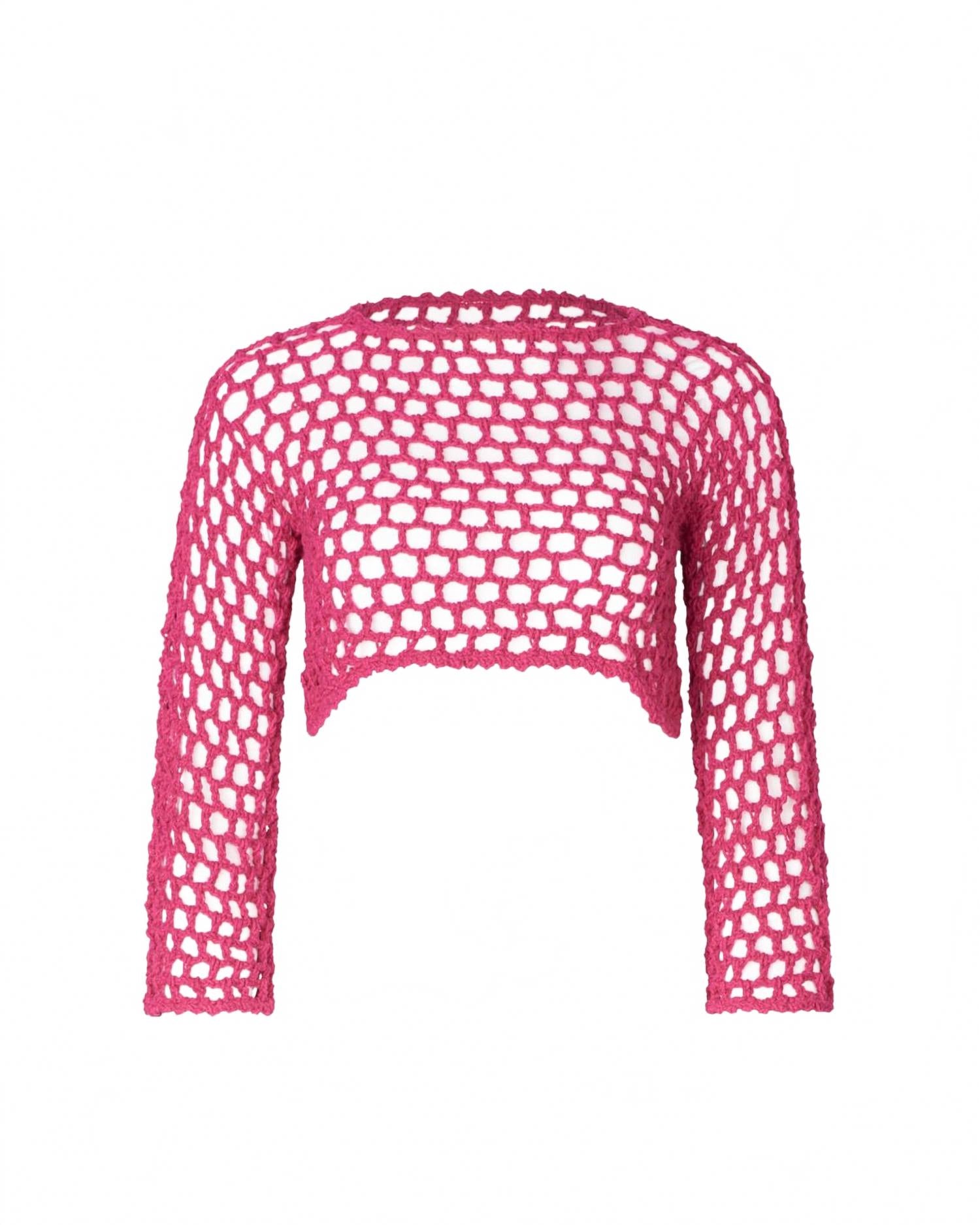 

Женский укороченный топ Jane Crochet цвета фуксии SOAH, фуксия