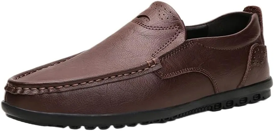 Лоферы мужские Leather Shoes, коричневый UOPYNE