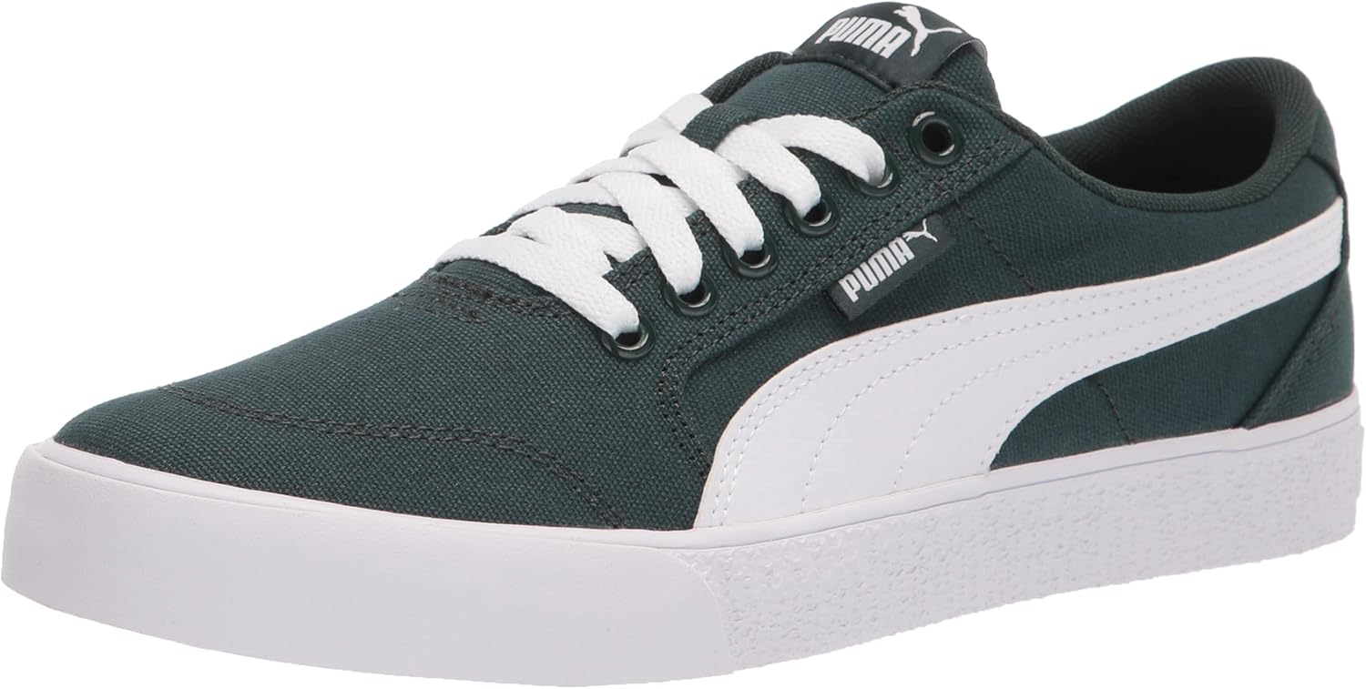 

Мужские кеды PUMA C Skate на шнуровке повседневные - зеленые с белым