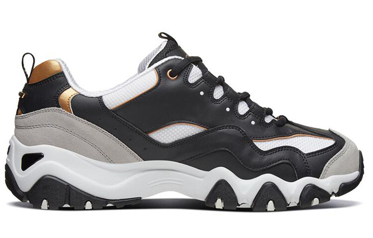 Кроссовки мужские D"LITES 2.0 Chunky с низким верхом, черные/золотые Skechers — фото 2