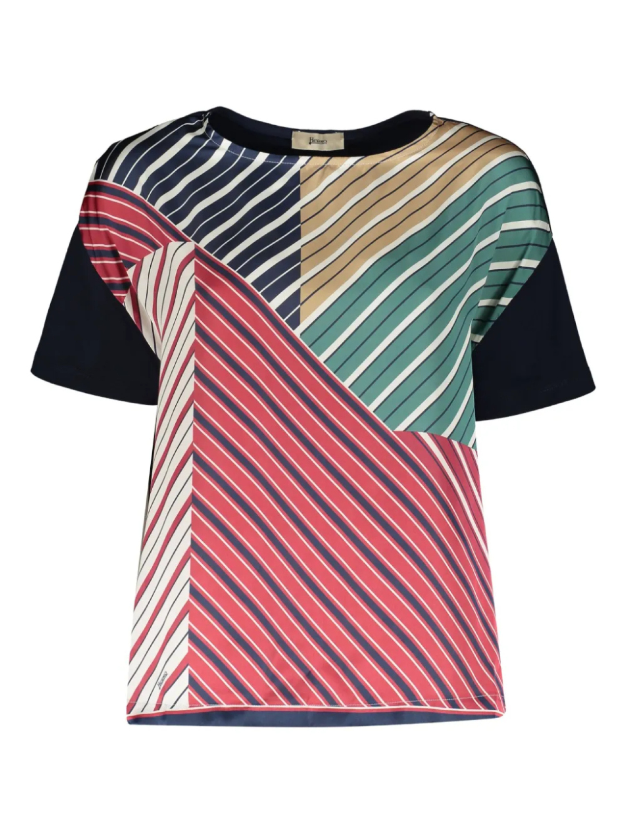 

Полосатая футболка Herno, синий