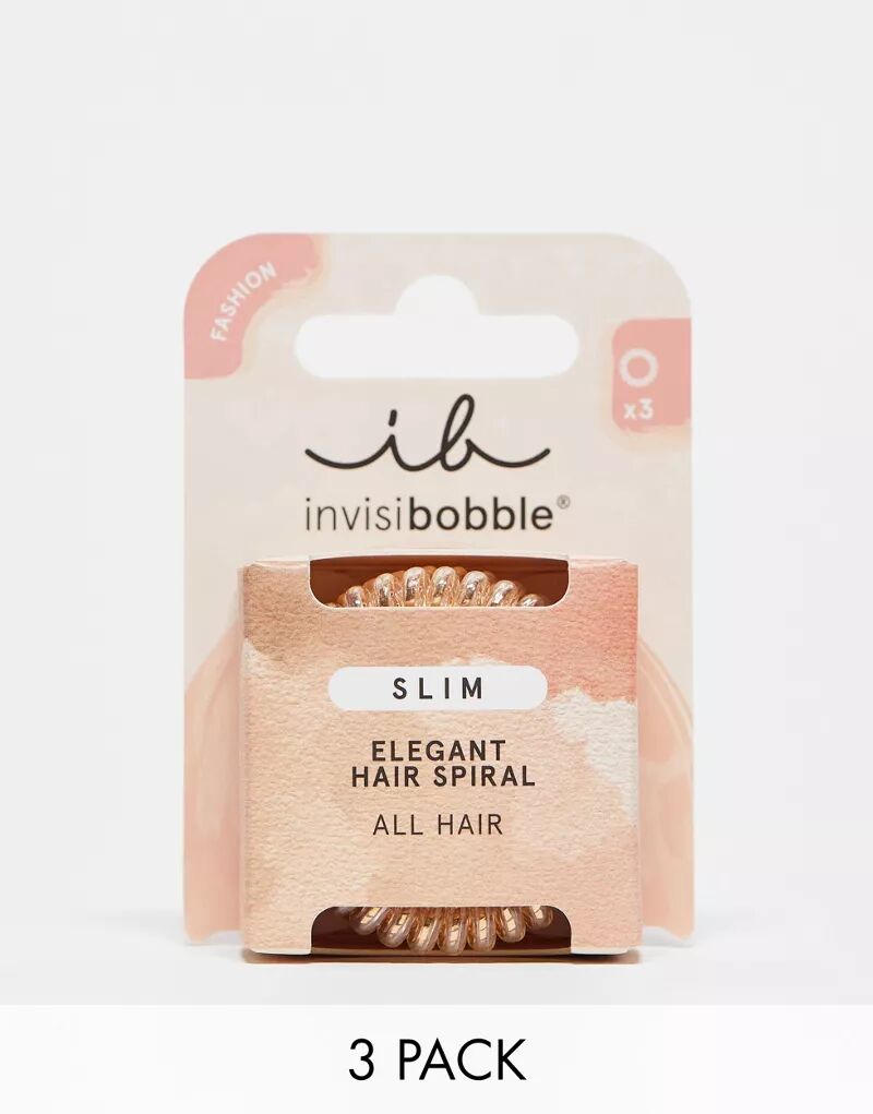 

invisibobble – Набор из 3 узких резинок-спиралей для волос – Bronze Me Pretty, Оранжевый, invisibobble – Набор из 3 узких резинок-спиралей для волос – Bronze Me Pretty