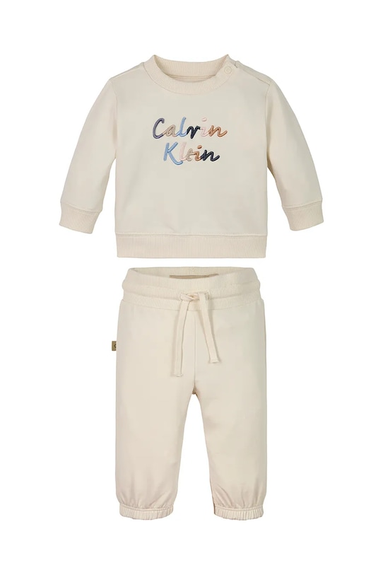 

Детский спортивный костюм Calvin Klein Jeans, бежевый