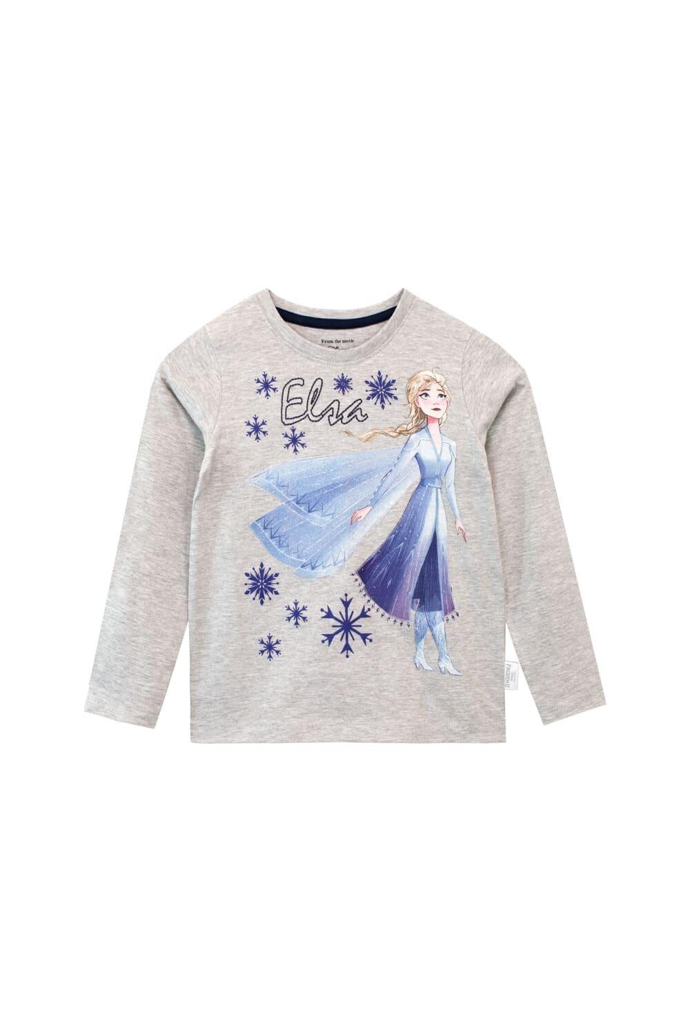 Комплект из топа и леггинсов Frozen Elsa Snowflake Disney, серый — фото 2