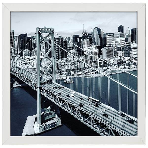 

Рамка для фотографий LegendArte Brücke und Wolkenkratzer, белый