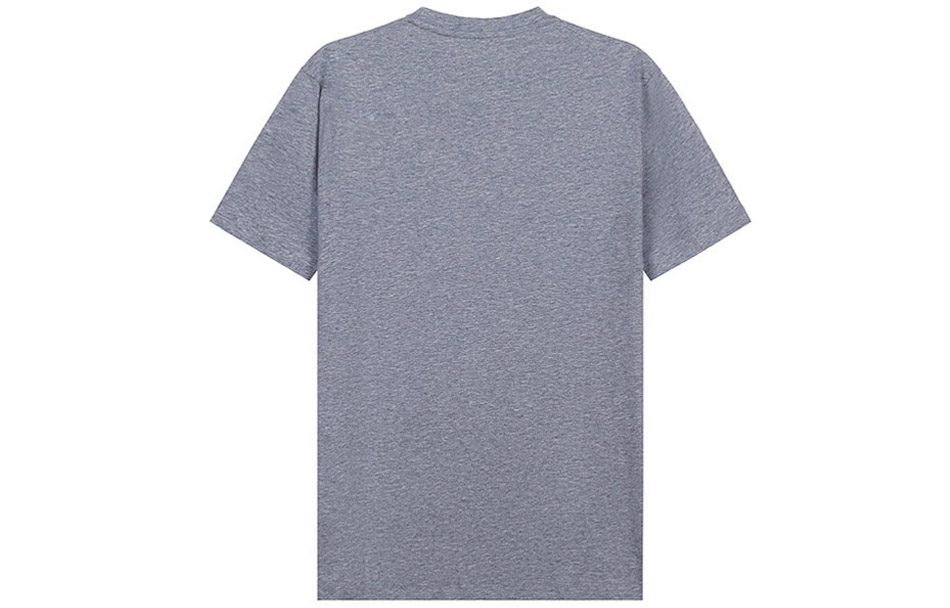 Футболка из пима-джерси с логотипом Print EMPORIO ARMANI, серый — фото 4