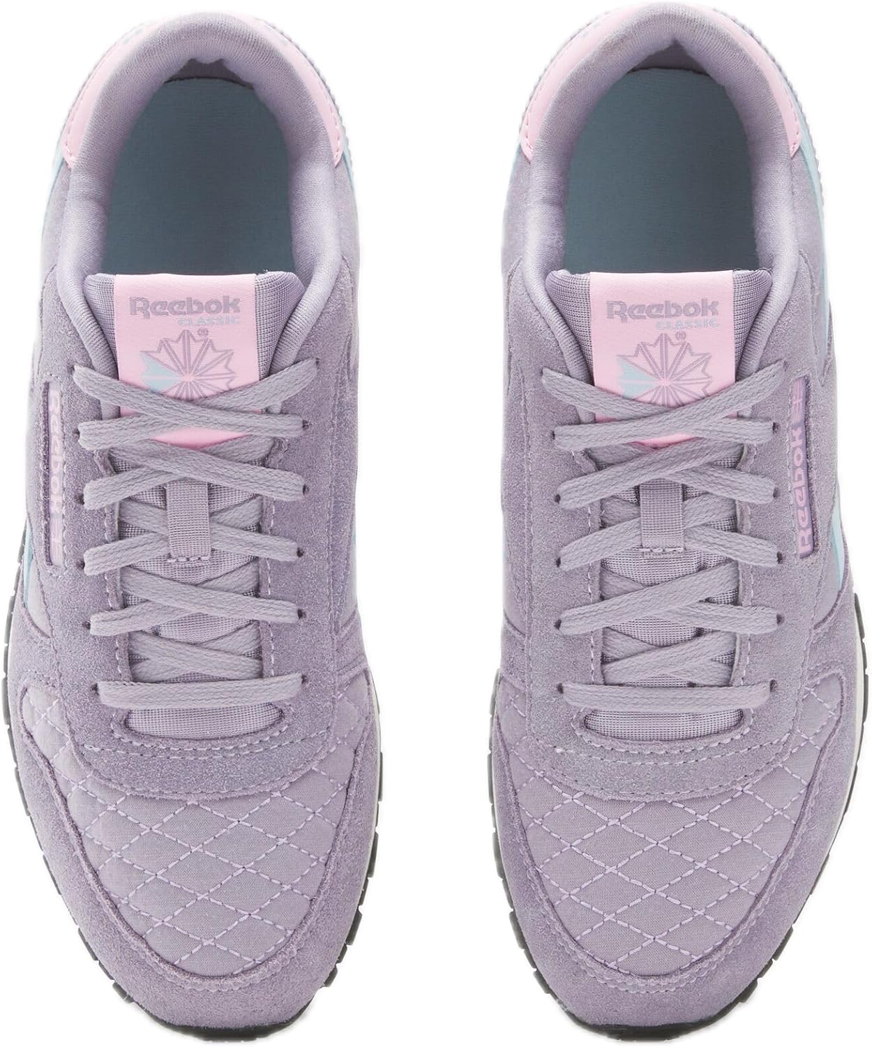 Кроссовки Reebok Classic Nylon (Little Kid), фиолетовый/розовый/голубой — фото 3