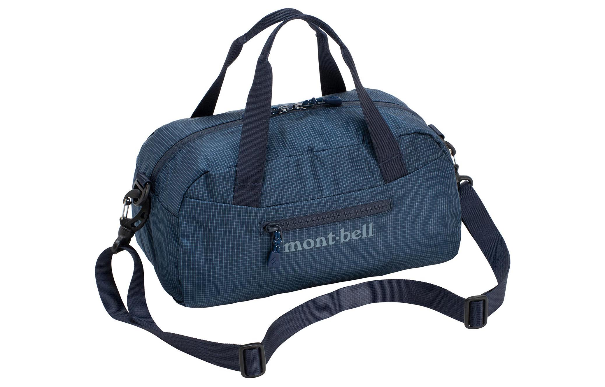 

MONTBELL Объемная дорожная сумка через плечо кроссбоди клатч наружная сумка из нейлона морской синий унисекс, Marine Blue