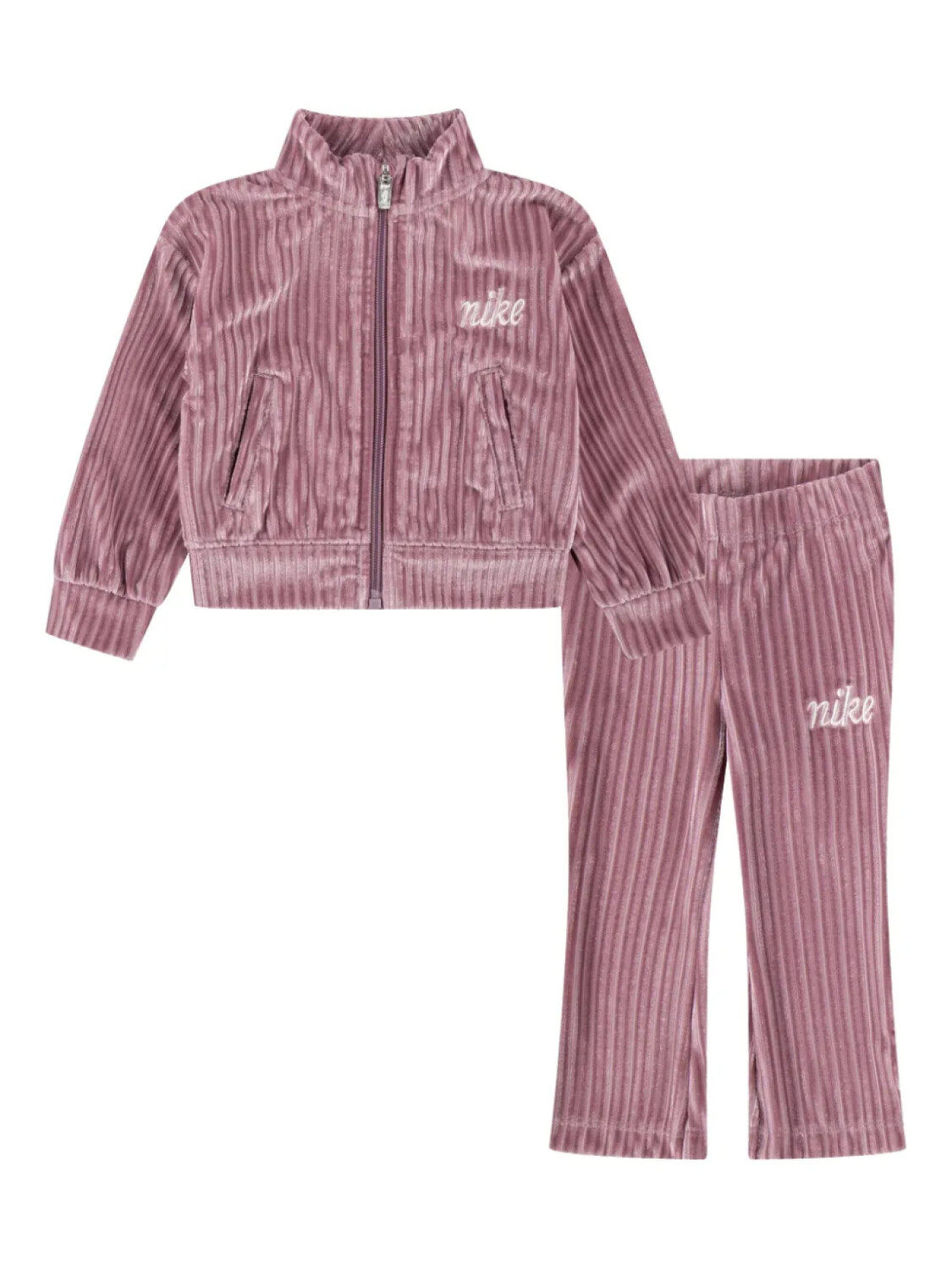 

Детский бархатный спортивный костюм Nike Nike Kids, розовый