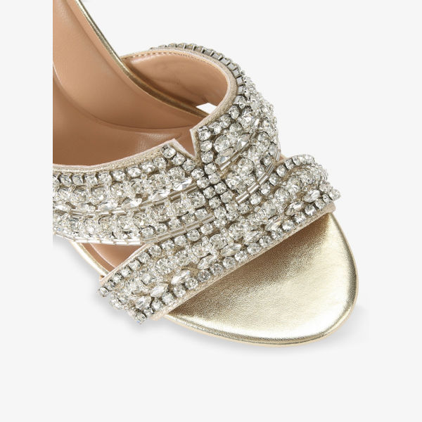 Босоножки Carvela Pageant на каблуке из искусственной кожи, золотой — фото 3