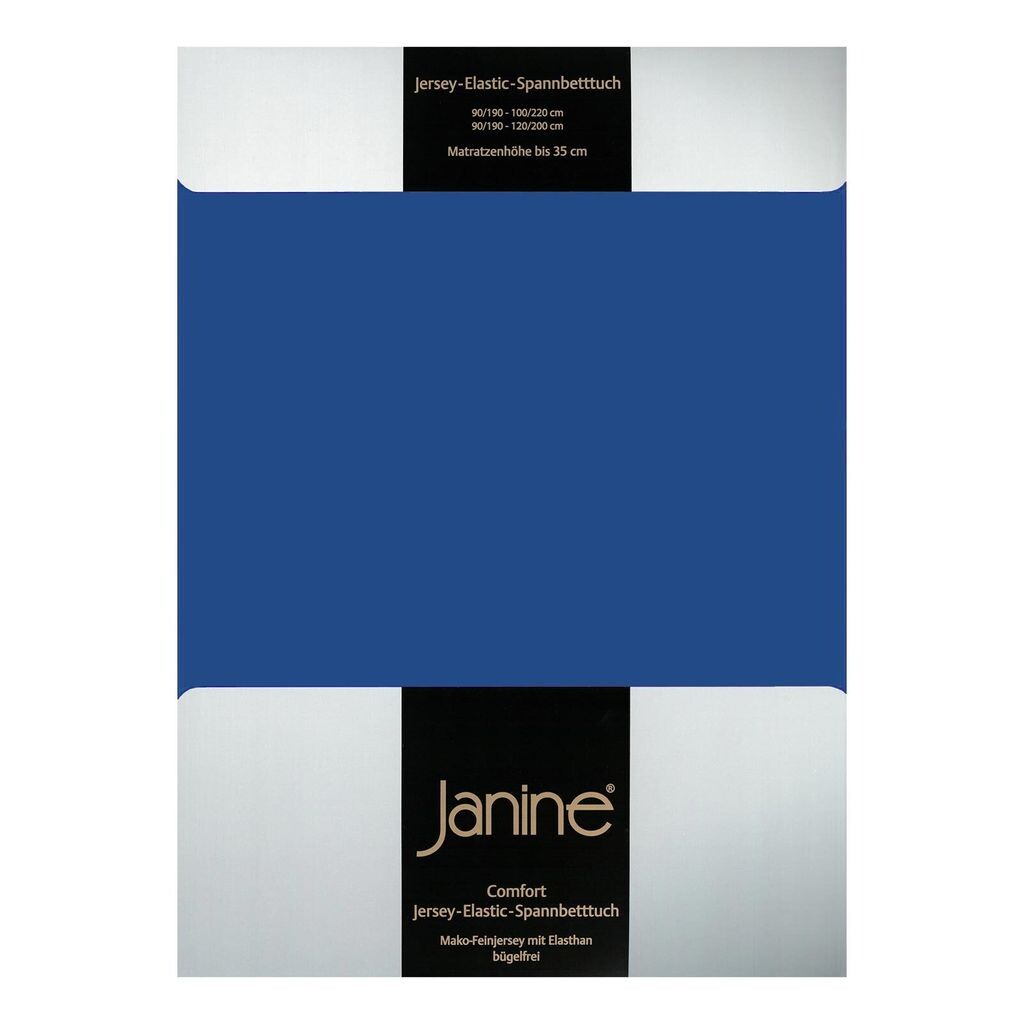 

Простыня Janine Jersey на резинке 140x200 см - королевский синий 160x220 см Original Janine